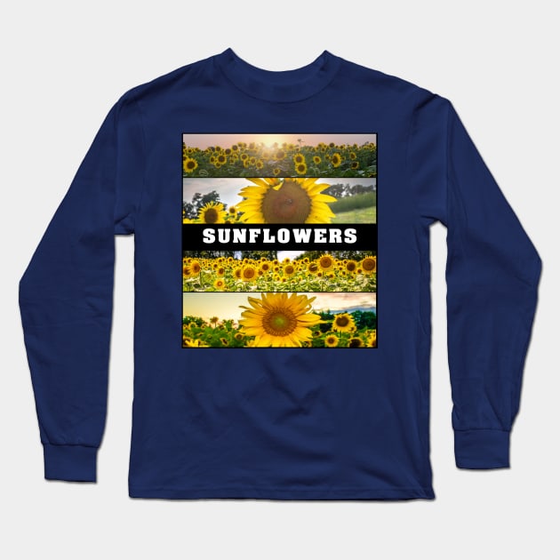 Sunflower Set Long Sleeve T-Shirt by StormChaserD